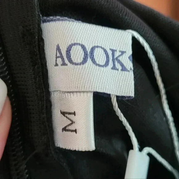 Black Glitter Spaghetti Strap Mini Bodycon Dress, size medium - Picture 3 of 4